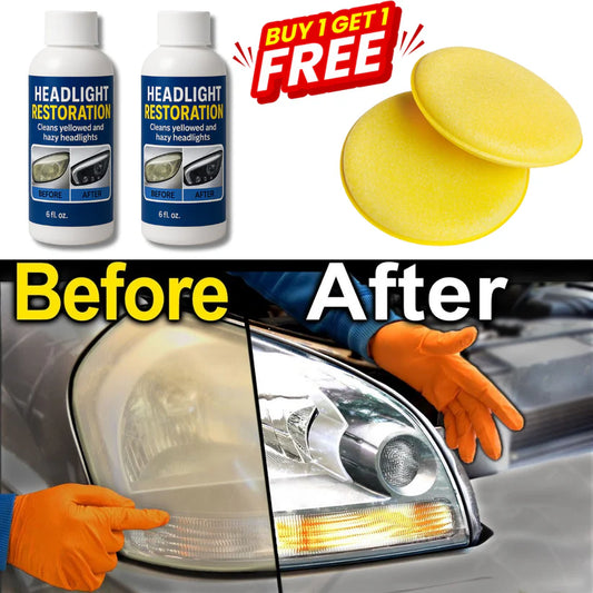 Headlight Restoration Fluid, Blur/Scratch Remover Kit 🔥BUY 1 GET 1 FREE