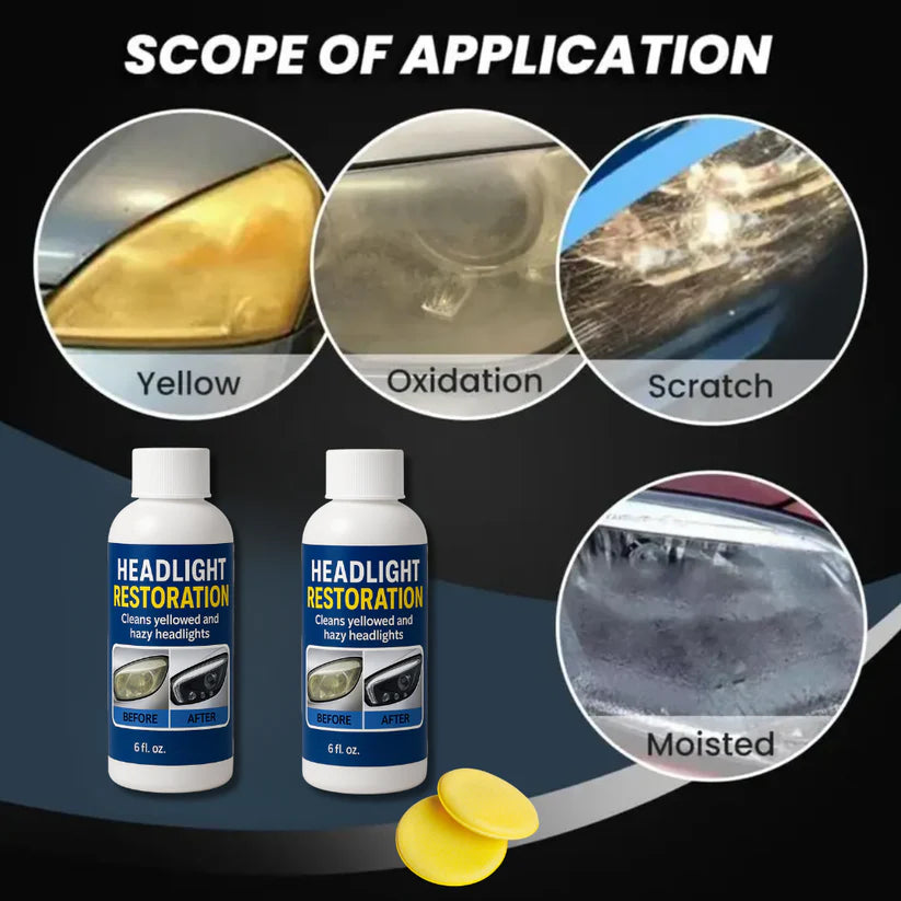 Headlight Restoration Fluid, Blur/Scratch Remover Kit 🔥BUY 1 GET 1 FREE
