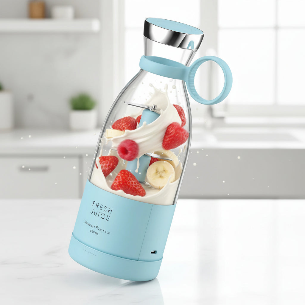 🧃 IndKart™ Portable Mini Blender - (Free 500 Recipe E-Book)